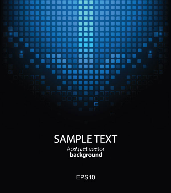 creative Pixels background vector set 03