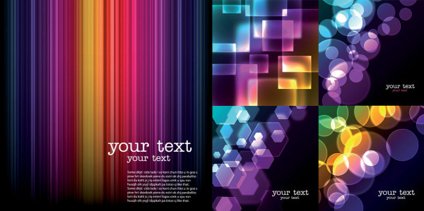Brilliant light background vector material