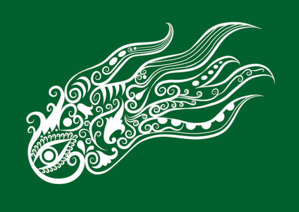 Vivid Hand drawn Squid Decoration Pattern vector