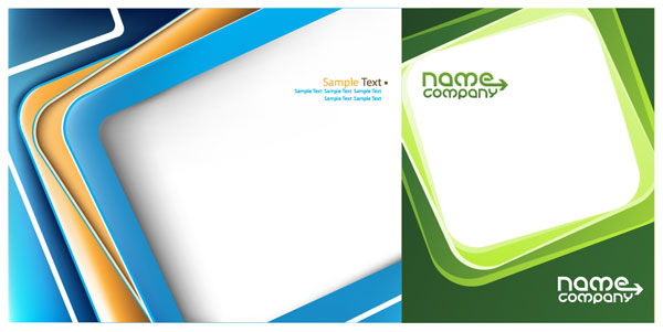 box business card template vector graphic