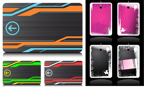 Cardwith tag design vector
