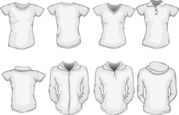 Clothes template design vector 04