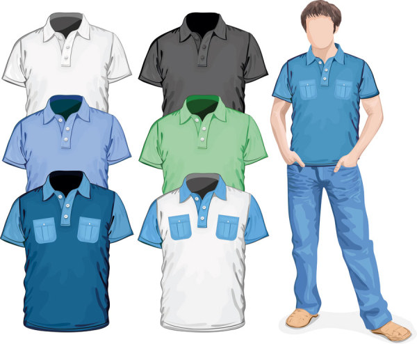 Clothes template design vector 03