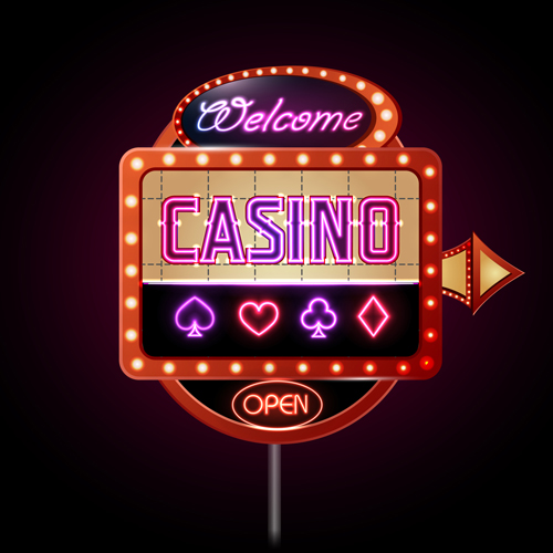 Bar neon boards vectors material 03