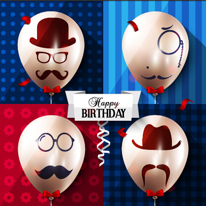 funny birthday balloon background 