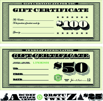 Certificate style design elements 02