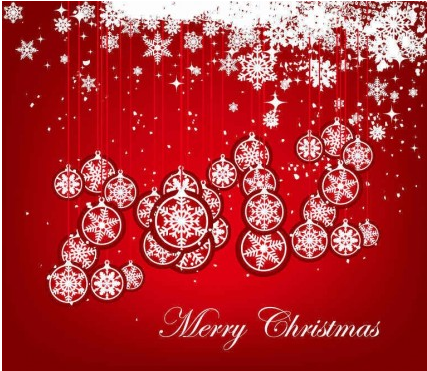 Christmas Balls Snowflake Background vector Christmas Balls Snowflake Background vector