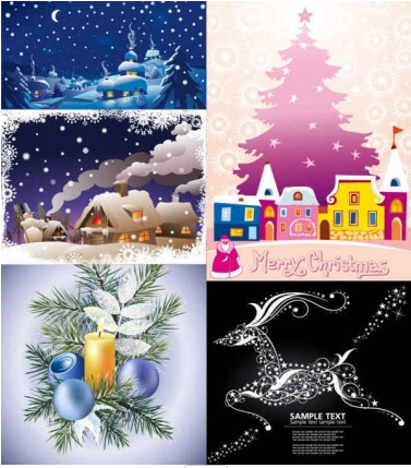 Christmas cartoon snow background Illustration vector Christmas cartoon snow background Illustration vector