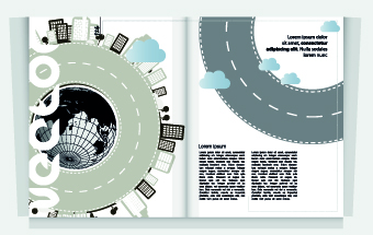 City Magazine Cover vector 01