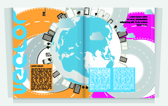 City Magazine Cover vector 02