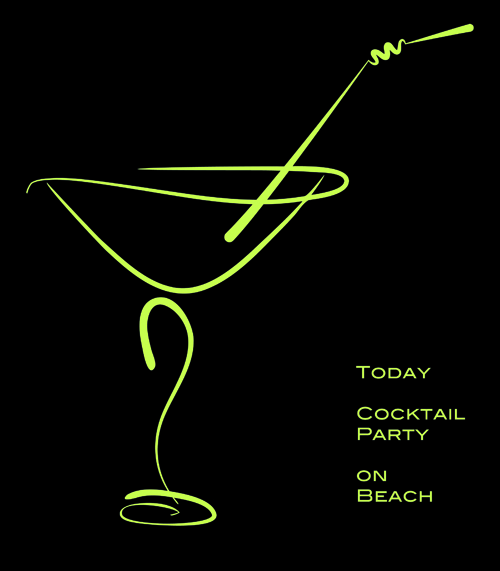 Cocktails logos creative vector material 01