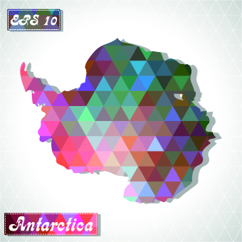 Continents map design vector 04