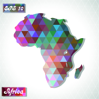 Continents map design vector 05