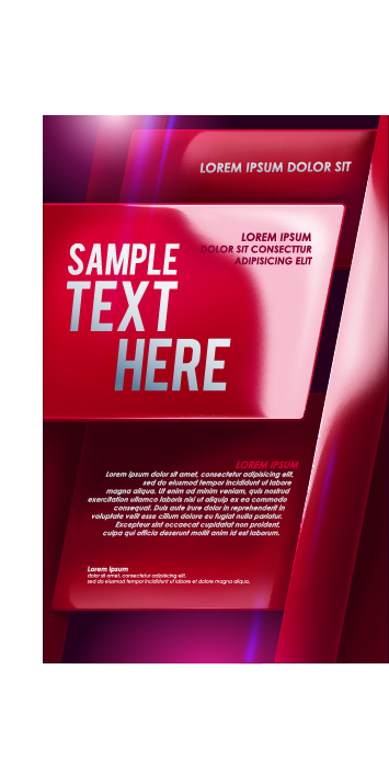Creative business cover templates vector set 09
