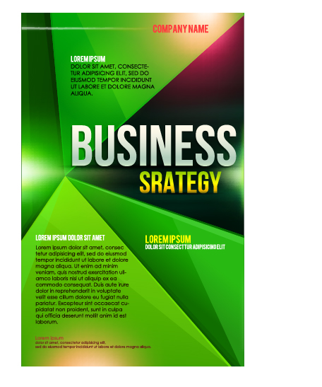 Creative business cover templates vector set 10
