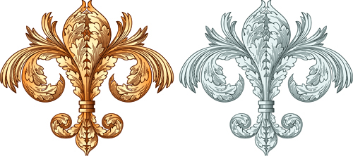 European style ornament design material