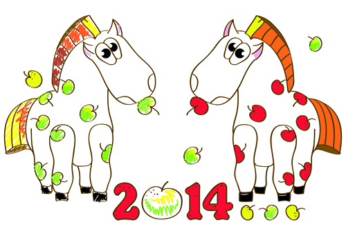 horses horse christmas 2014 