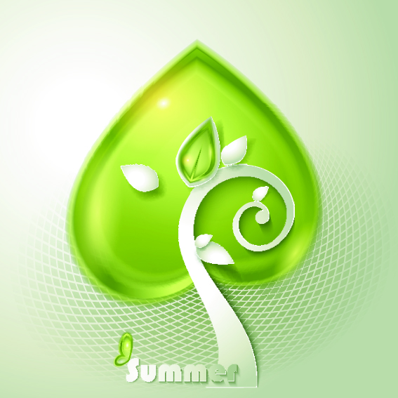 en season style vector background 02 Green season style vector background 02