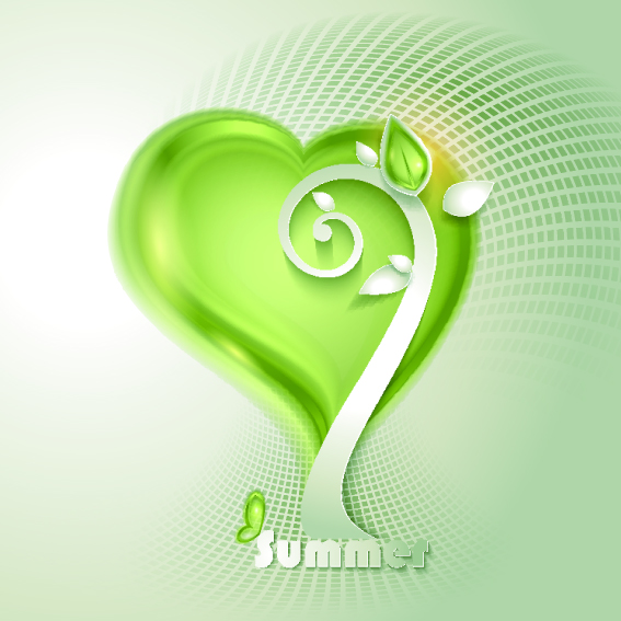 en season style vector background 03 Green season style vector background 03