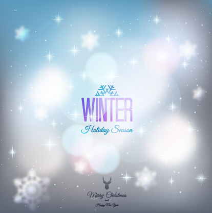 Halation winter christmas vector art background