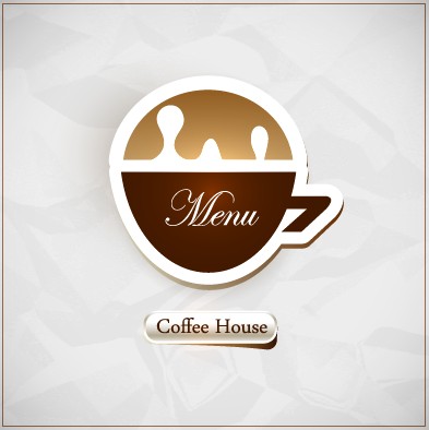 menu house cover Coffee house coffee 