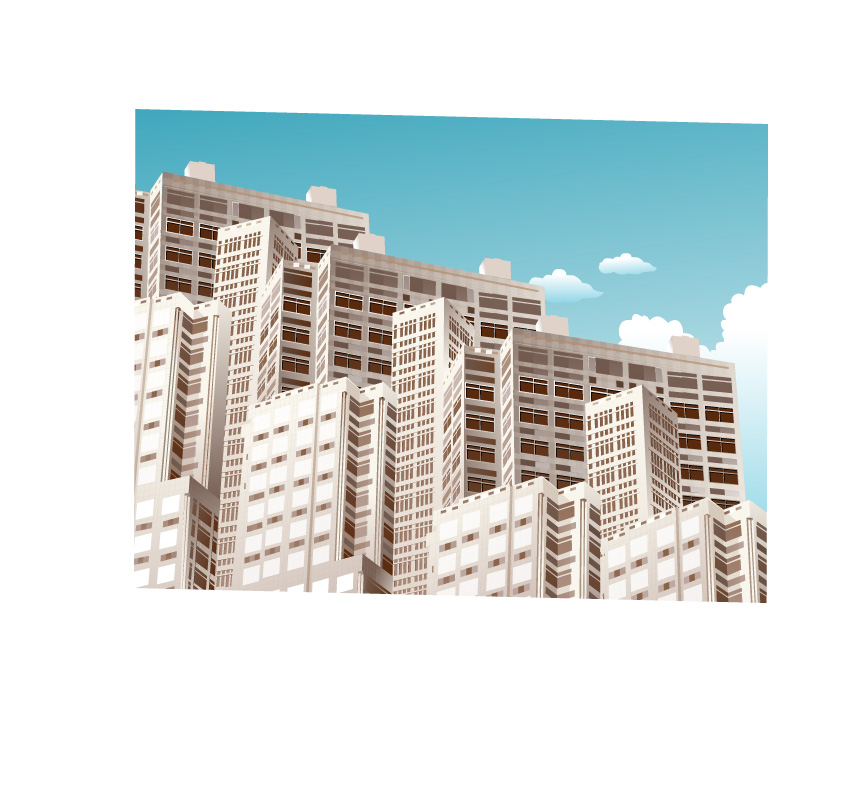 rn city skyscrapers design vector 04 Modern city skyscrapers design vector 04