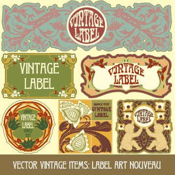 vintage ornate labels label creative 