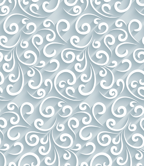 Paper floral seamless pattern vector