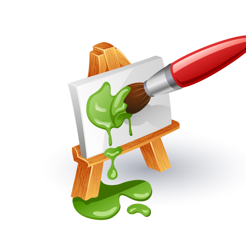 Objects School supplies design vector 04