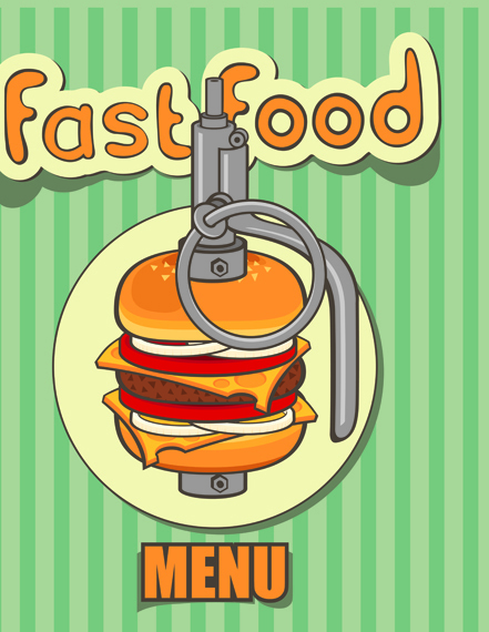 Set of Retro cover menu cafe and restaurant vector 05