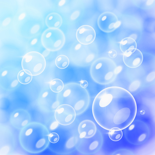 Transparent Bubbles With Background Vector 02 Welovesolo