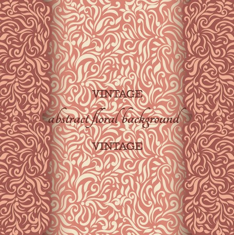 Vintage abstract floral background art