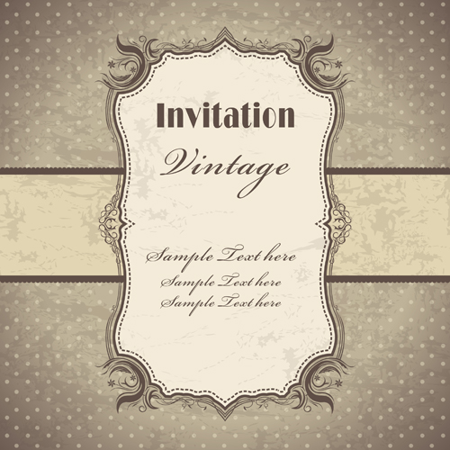 vintage Pattern elements background vector 05