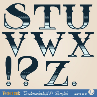 Russian alphabet with numbers vector 07