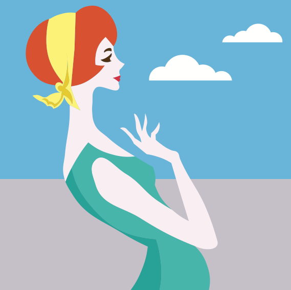 Elements of Charming woman vector
