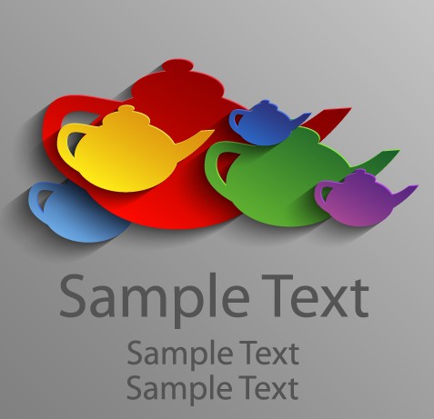 Colored elements creative background vector 03