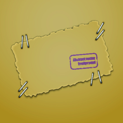 Parchment background with stamp vector 02