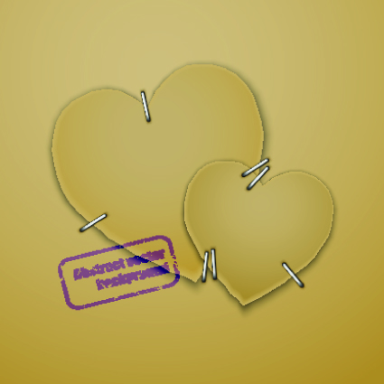 Parchment background with stamp vector 03