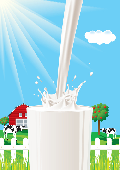 milk elements element advertising  