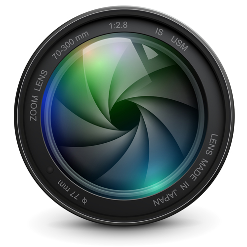 Different Photo lens design vector material 02