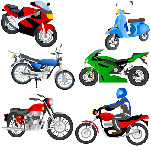 Different Traffic Tool elements vector 01