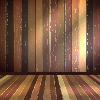 Vector wood shelf set 01