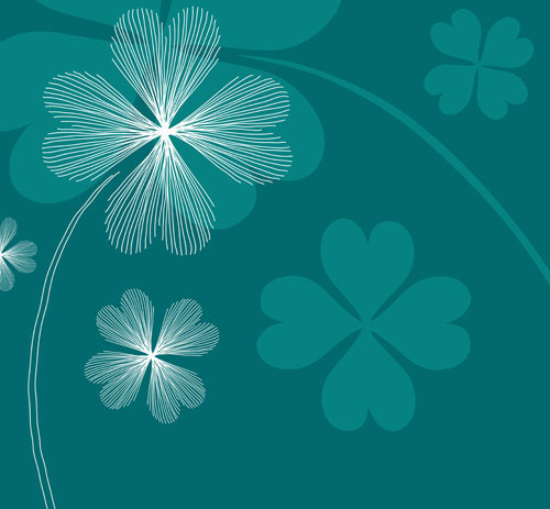 Lines of flowers background free vector 01