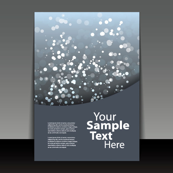 brochure cover design elements vector graphic set 01