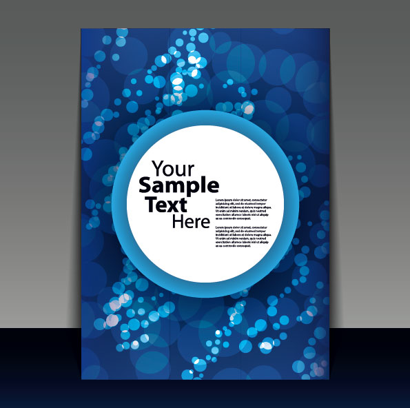 brochure cover design elements vector graphic set 10