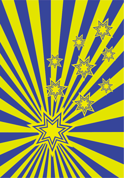 stars and the radiation background Vector Graphic