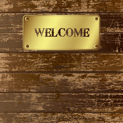 Vintage wood background vector art