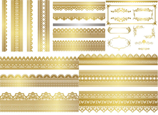 pattern lace golden 
