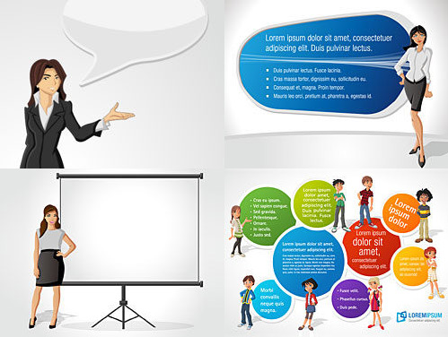 Commercial cartoon images Vector