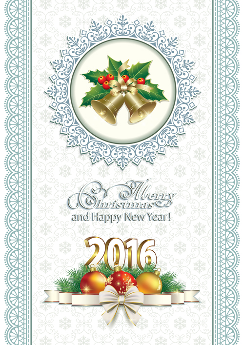 2016 Christmas and new year lace background vector 2016 Christmas and new year lace background vector